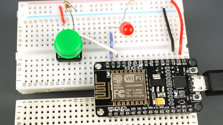 ESP8266 NodeMCU вход выход кнопка не нажата Arduino IDE