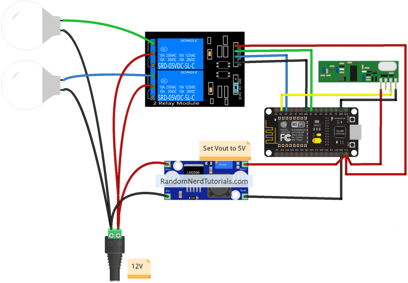 Схема подключения Alexa ESP8266