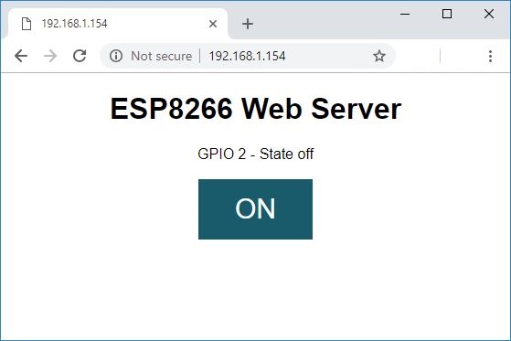 Веб-сервер ESP8266 для управления реле