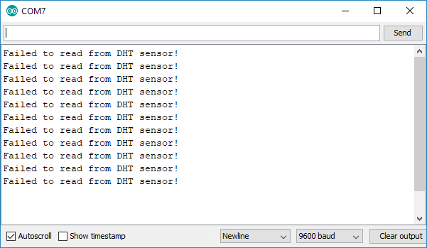 Устранение неполадок DHT11 DHT22 AM2302 AM2301 -- Failed to read from DHT sensor! или NaN