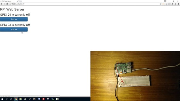 Веб-сервер на Raspberry Pi с использованием Flask для управления GPIO