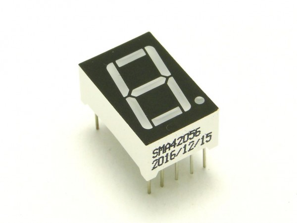 Семисегментный индикатор PART-LED-7SEG-DIG-RED-075