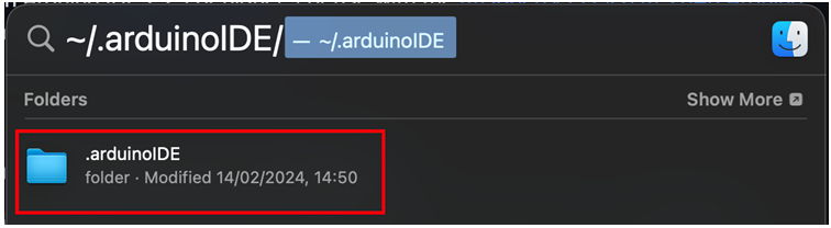 Путь к .arduinoIDE на Mac