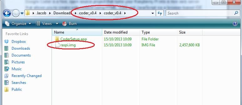 Содержимое распакованной папки Google Coder