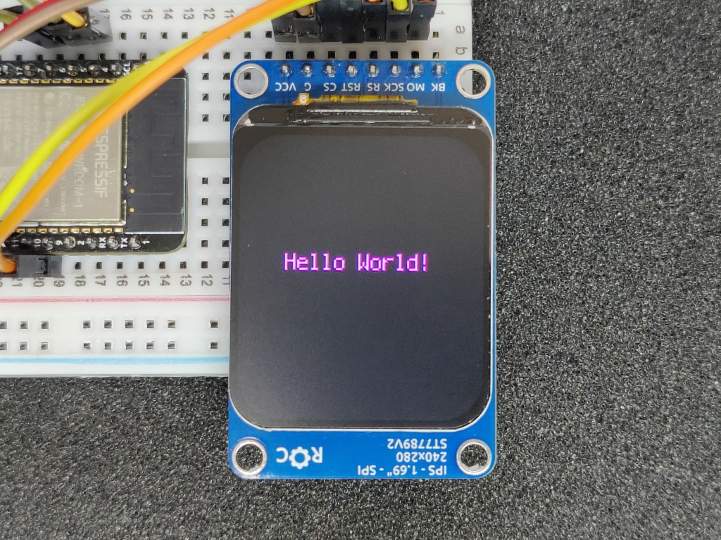 Hello world на IPS-дисплее с ESP32-S3 и CircuitPython