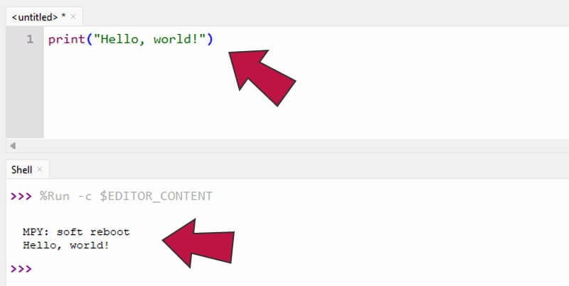 Вывод скрипта Hello World в Shell