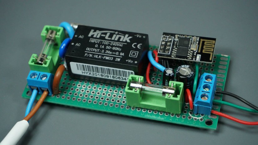 Питание ESP8266 от сети переменного тока с помощью Hi-Link HLK-PM03