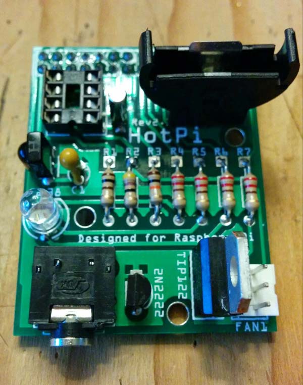 Полностью собранная плата HotPi