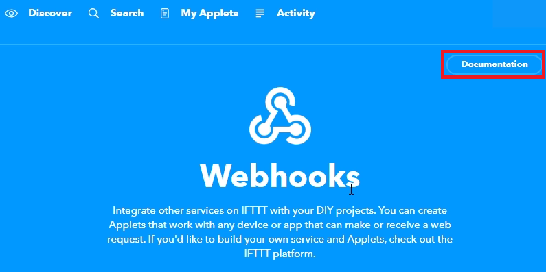 Документация Webhooks IFTTT