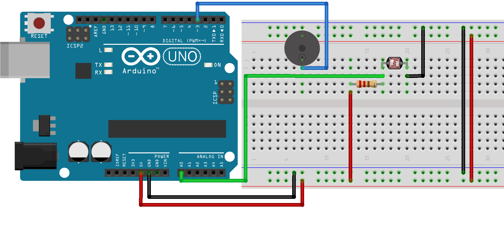 Схема подключения терменвокса на Arduino
