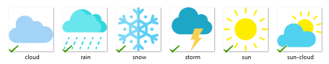 Изображения, сохранённые в папке data