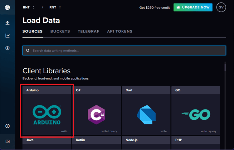 Клиентские библиотеки InfluxDB