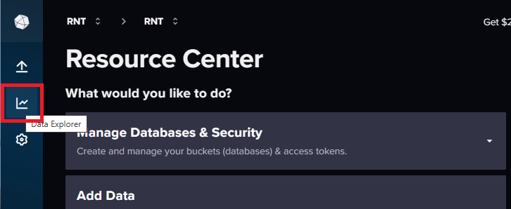 Обозреватель данных InfluxDB