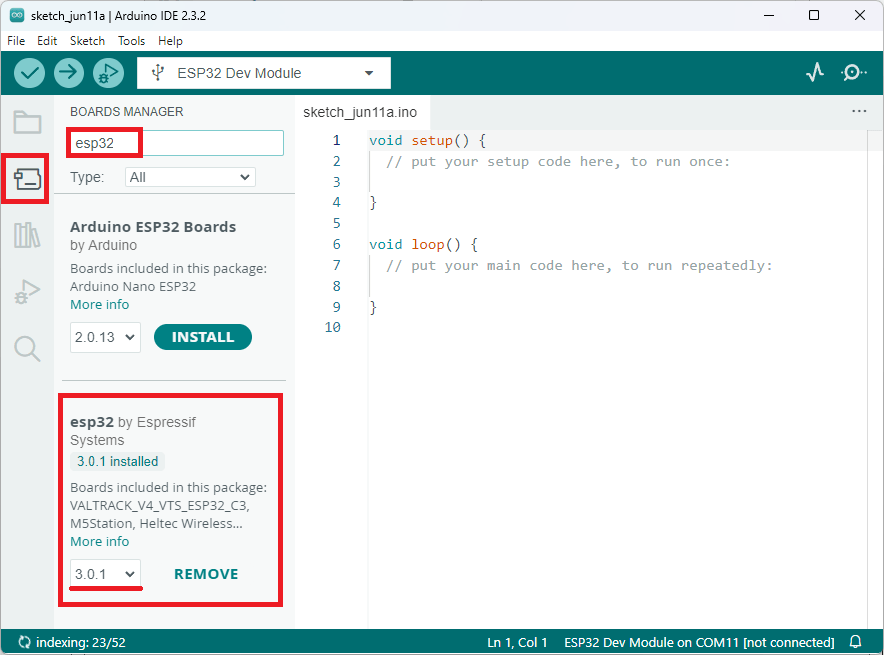 Установка ESP32 Arduino IDE 2 версии 3