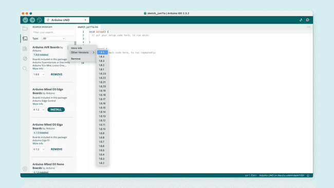 Пакет плат Arduino AVR