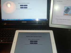 Доступ к веб-серверу Arduino с iPad