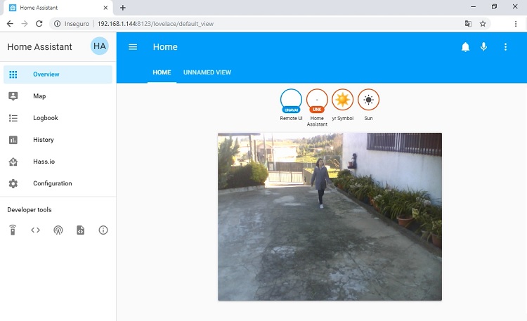 ESP32-CAM камера видеонаблюдения входная дверь Home Assistant