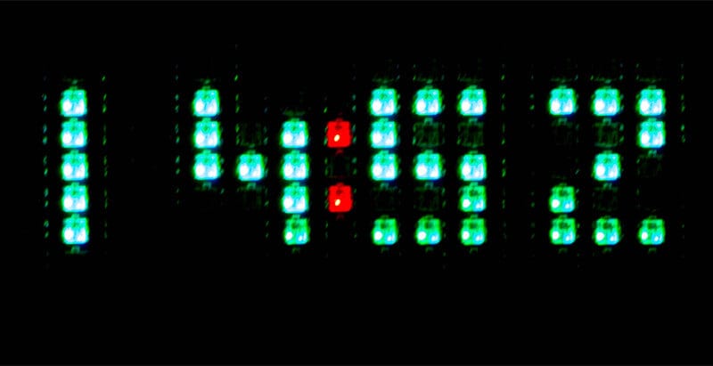 Отображение времени на RGB LED матрице Waveshare