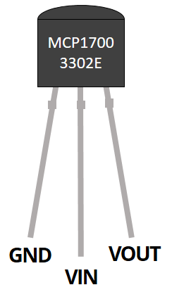 Распиновка MCP1700-3302E