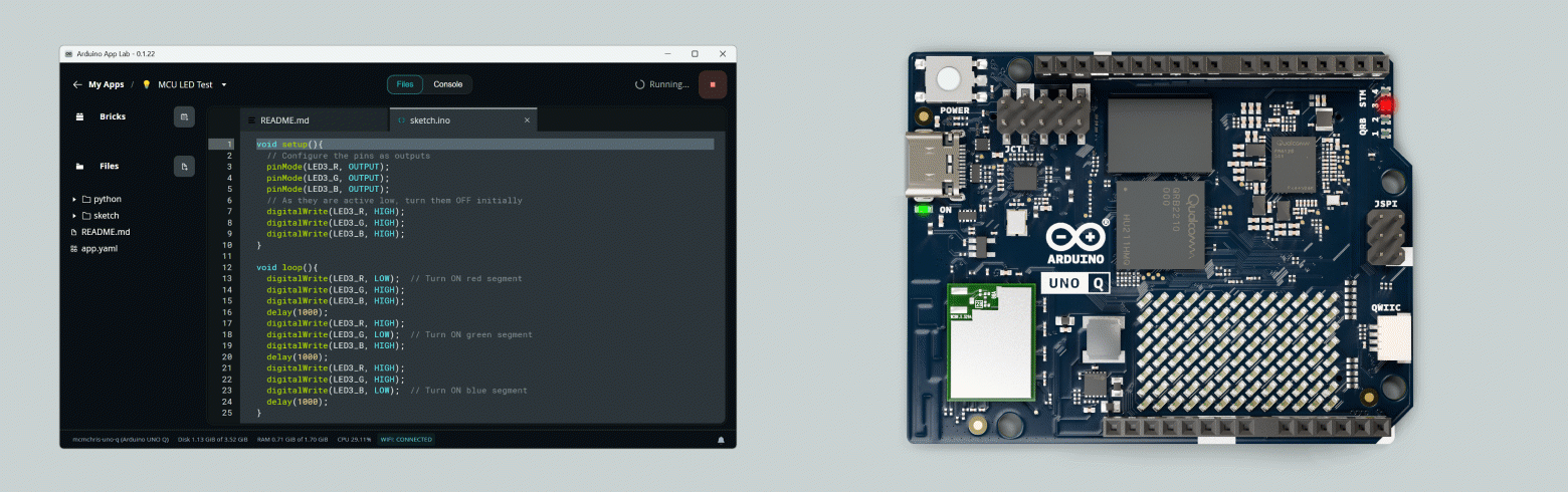 Управление светодиодами MCU