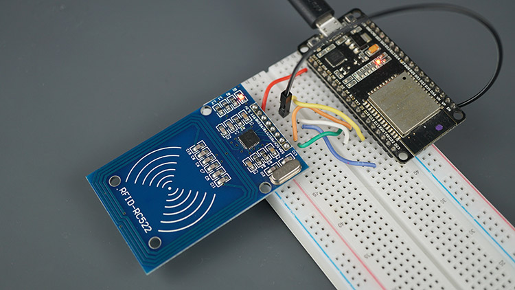 Схема подключения модуля RFID MFRC522 к ESP32