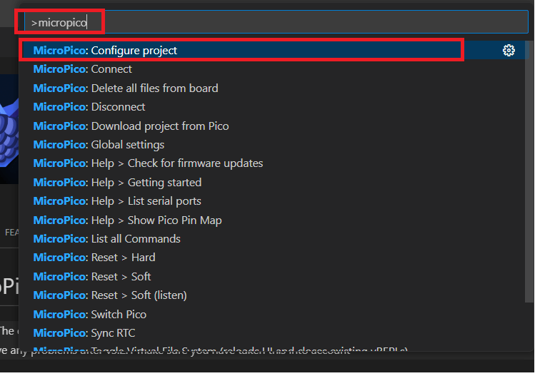 Настройка папки проекта MicroPython Raspberry Pi Pico VS Code