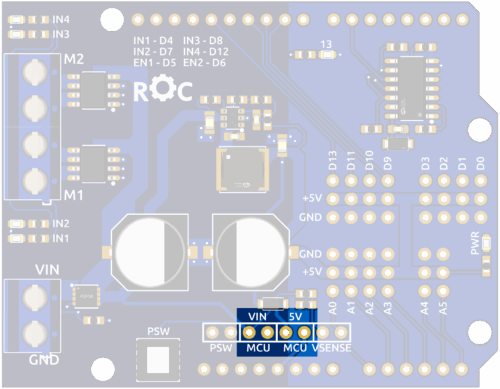 Робомото питание Arduino