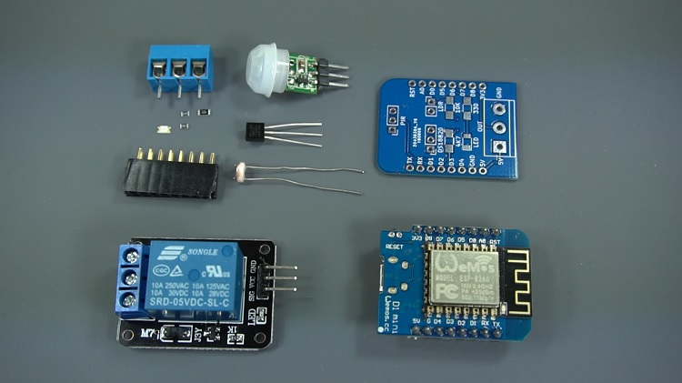 Необходимые компоненты для мультисенсорного шилда