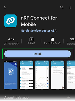 Приложение nRF Connect for Mobile