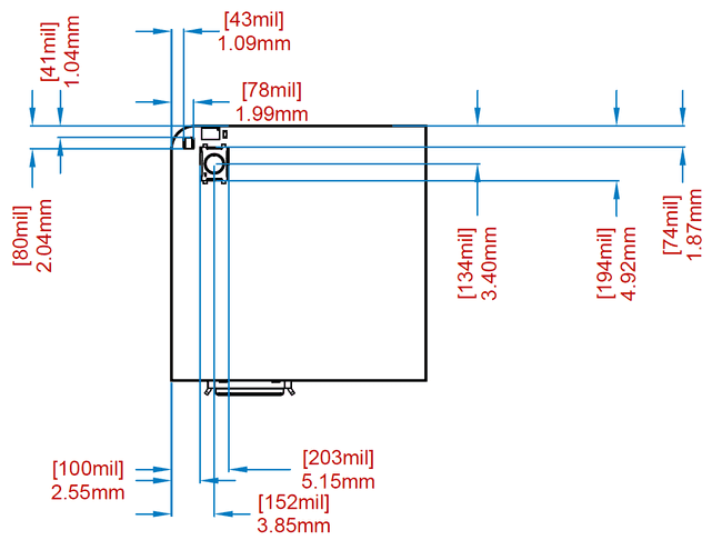 Размеры пользовательского интерфейса Nicla