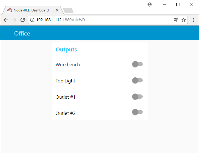 Панель управления Node-RED с Nextion ESP8266