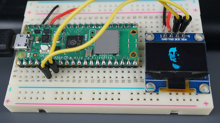 Raspberry Pi Pico OLED-дисплей растровые изображения