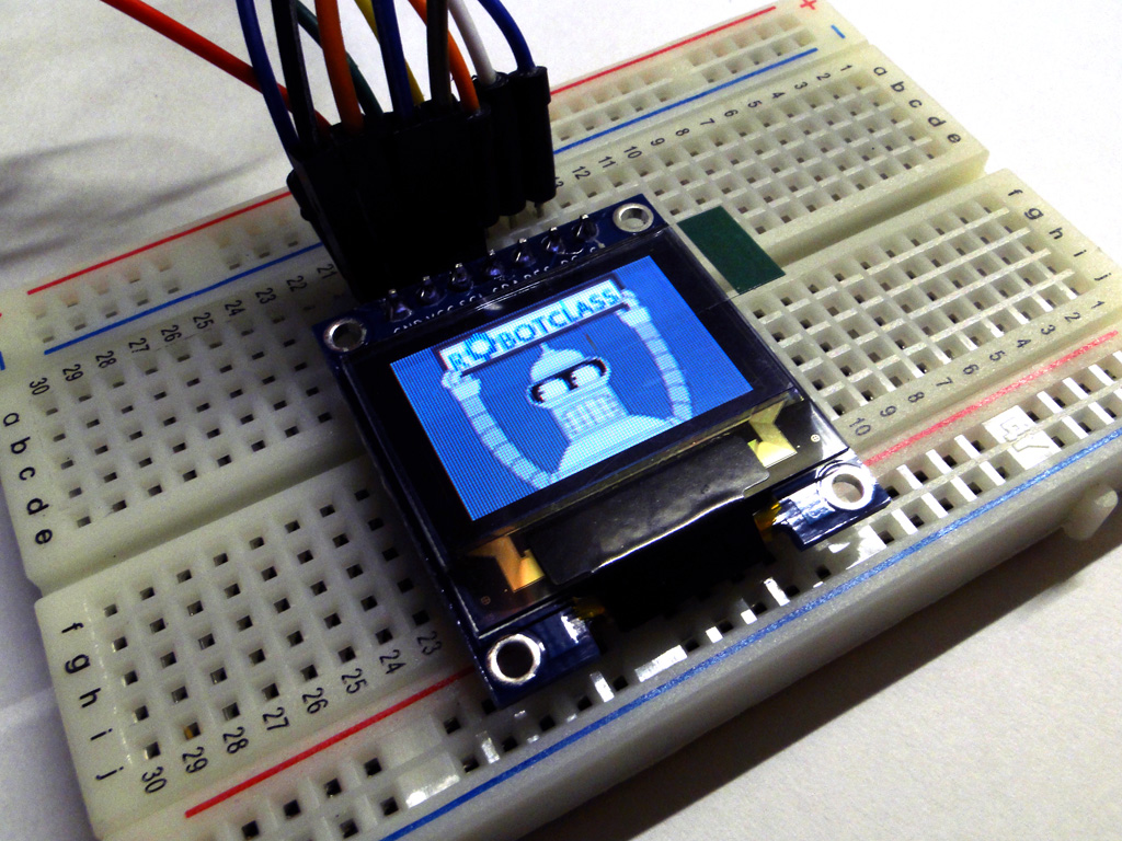 Цветной OLED и Arduino — результат