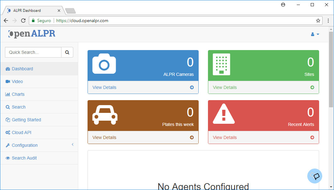Главная страница OpenALPR