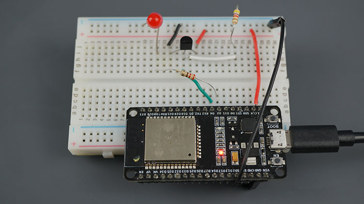 ESP32 ESP8266 управление выходом при температуре ниже порогового значения