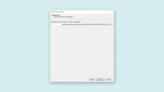 Расположение временного файла .ELF