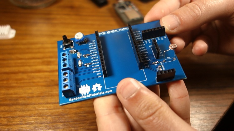 Печатная плата после пайки