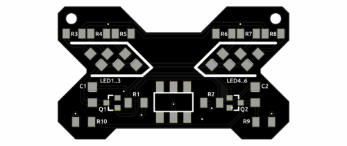 Печатная плата кулона Робот X SMD