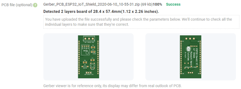PCBWay заказ PCB -- предварительный просмотр Gerber-файлов