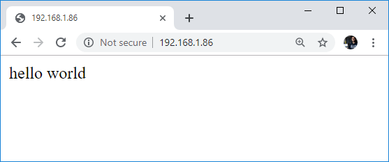Raspberry Pi проверка PHP-файла Hello World в веб-браузере
