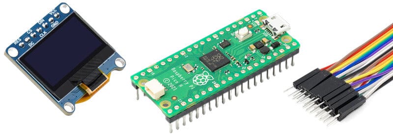 Компоненты для подключения SSD1315 к Pico