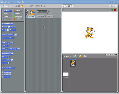Scratch в Raspbian