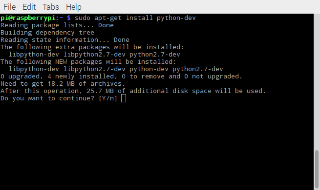Установка python-dev