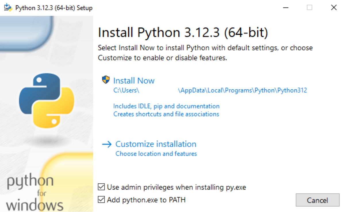 Установка Python на Windows