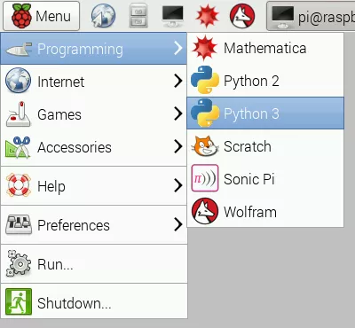 Первая программа на Python для Raspberry Pi