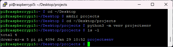 Создание виртуального окружения python3 для проектов Raspberry Pi