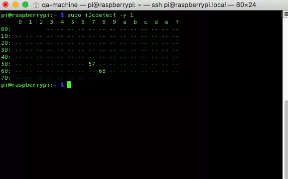 Адрес 0x68 показывает UU