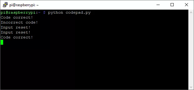 Результат работы продвинутого примера кода