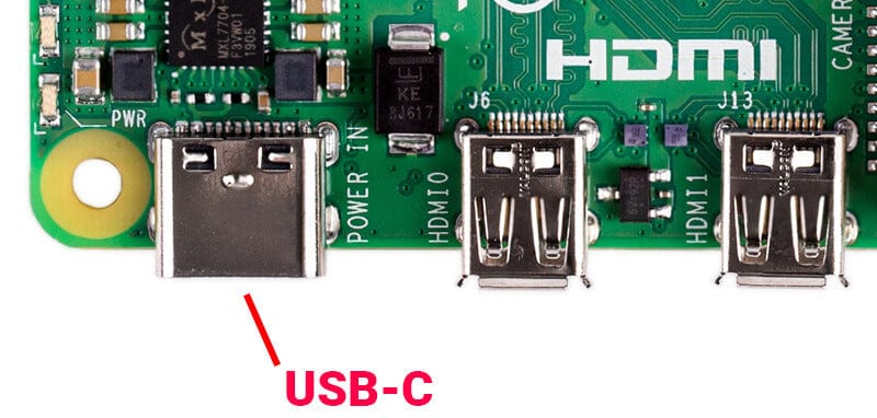 Питание Raspberry Pi 4 через USB-C