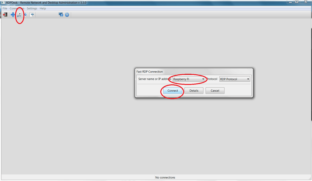 Быстрое подключение в RDPDesk